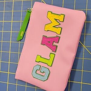 GLAM Purple Zipper Bag 7" x 5" NEW